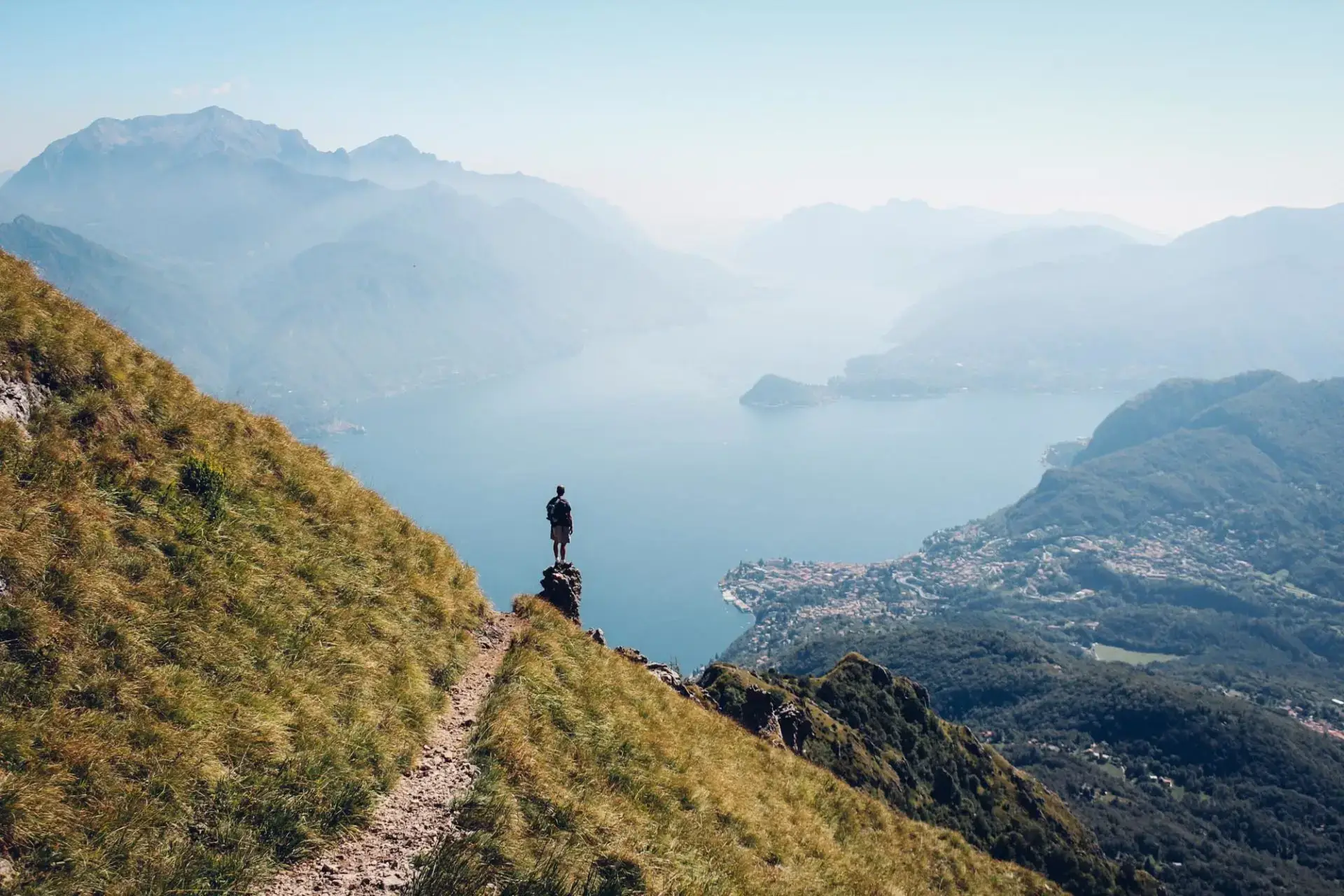 Lago di Como visto dal Monte Grona