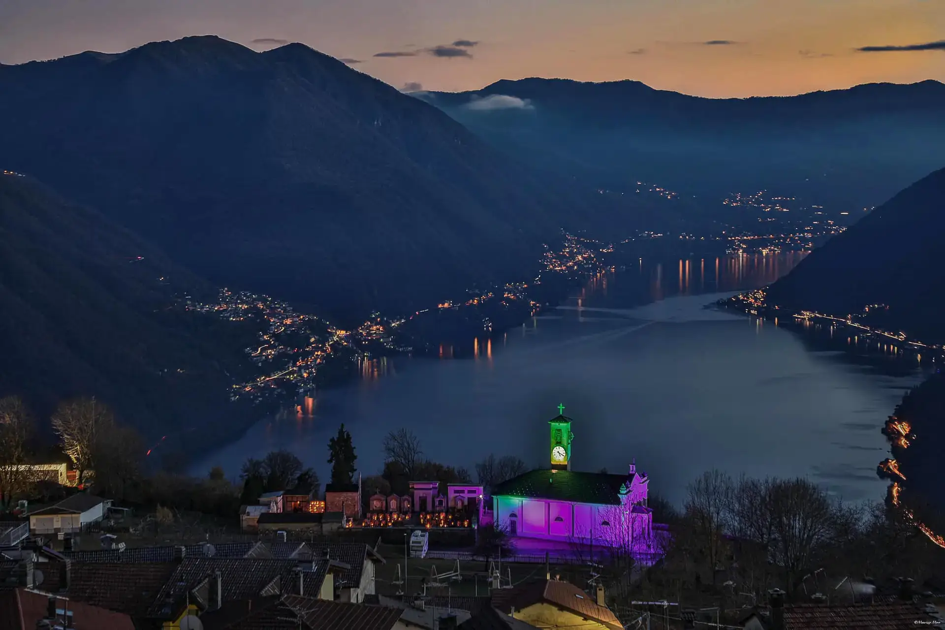 Il lago di Como visto da Pigra