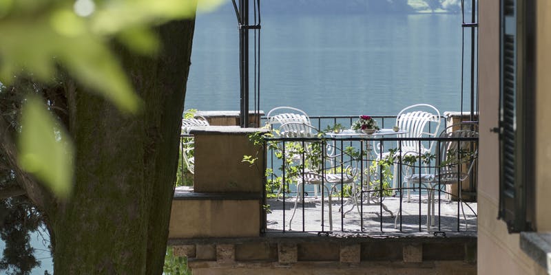 Villa Fogazzaro Roi - il terrazzino